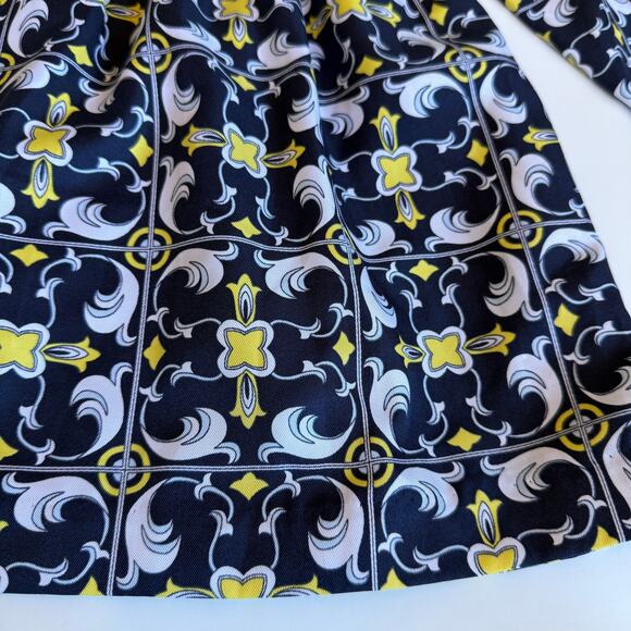 Janie and Jack Medallion Scarf Print Dress Girls 3 - Picture 3 of 12